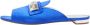 Aquazzura Pre-owned Satin flats Blue Dames - Thumbnail 1