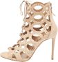 Aquazzura Pre-owned Suede boots Beige Dames - Thumbnail 1