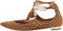 Aquazzura Pre-owned Suede flats Brown Dames - Thumbnail 1