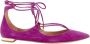 Aquazzura Pre-owned Suede flats Purple Dames - Thumbnail 1