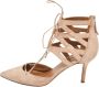 Aquazzura Pre-owned Suede heels Beige Dames - Thumbnail 1