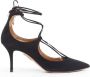 Aquazzura Pre-owned Suede heels Black Dames - Thumbnail 1