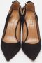 Aquazzura Pre-owned Suede heels Black Dames - Thumbnail 1