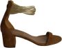 Aquazzura Pre-owned Suede heels Brown Dames - Thumbnail 1