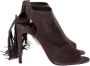 Aquazzura Pre-owned Suede heels Brown Dames - Thumbnail 1