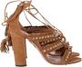 Aquazzura Pre-owned Suede heels Brown Dames - Thumbnail 1