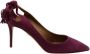 Aquazzura Pre-owned Suede heels Purple Dames - Thumbnail 1