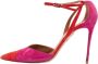 Aquazzura Pre-owned Suede heels Red Dames - Thumbnail 1