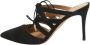 Aquazzura Pre-owned Suede mules Black Dames - Thumbnail 1