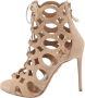 Aquazzura Pre-owned Suede sandals Beige Dames - Thumbnail 1