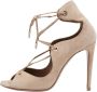 Aquazzura Pre-owned Suede sandals Beige Dames - Thumbnail 1