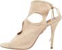 Aquazzura Pre-owned Suede sandals Beige Dames - Thumbnail 1