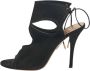 Aquazzura Pre-owned Suede sandals Black Dames - Thumbnail 1