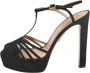 Aquazzura Pre-owned Suede sandals Black Dames - Thumbnail 1