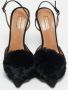 Aquazzura Pre-owned Suede sandals Black Dames - Thumbnail 1