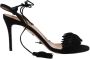 Aquazzura Pre-owned Suede sandals Black Dames - Thumbnail 1