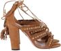 Aquazzura Pre-owned Suede sandals Brown Dames - Thumbnail 1