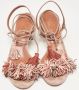 Aquazzura Pre-owned Suede sandals Pink Dames - Thumbnail 1