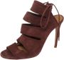 Aquazzura Pre-owned Suede sandals Red Dames - Thumbnail 1