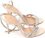 Aquazzura Pre-owned Suede sandals White Dames - Thumbnail 1