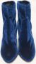 Aquazzura Pre-owned Velvet boots Blue Dames - Thumbnail 1