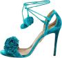 Aquazzura Pre-owned Velvet sandals Green Dames - Thumbnail 1
