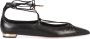 Aquazzura Puntige balletflats met goudkleurige hak Black Dames - Thumbnail 1