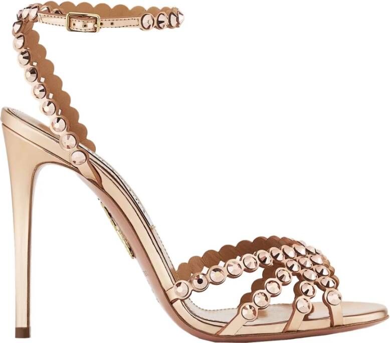 Aquazzura Rose Gold Sandalen Pink Dames