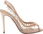 Aquazzura Roségoud Verleiding Kristal Sandalen Pink Dames - Thumbnail 1