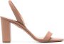 Aquazzura Roze Elegant Hoge Hak Bloksandaal Pink Dames - Thumbnail 1