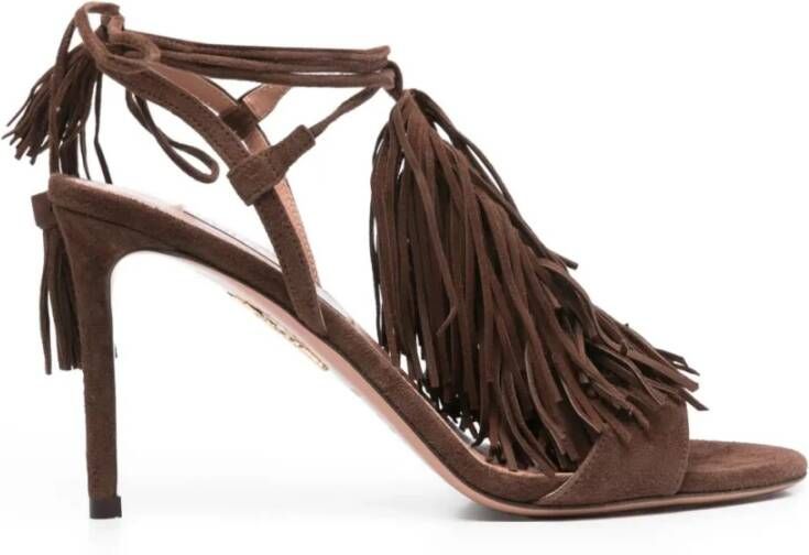 Aquazzura Sandaal met 85mm Hak Brown Dames