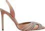 Aquazzura Satin Slingback Sandalen Brown Dames - Thumbnail 1