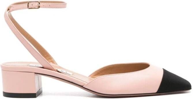 Aquazzura Schoenen met puntige neus en blokhak Pink Dames