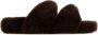 Aquazzura Shearling Twist Slippers Brown Dames - Thumbnail 1