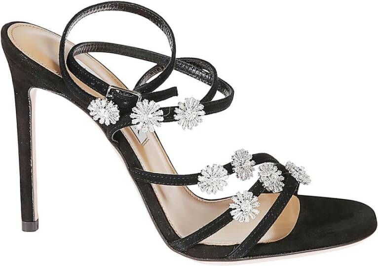 Aquazzura Starry Night Suède Sandalen Black Dames