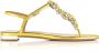 Aquazzura Stijlvolle Sandalen met Gntflas0Nplctr Detail Yellow Dames - Thumbnail 1