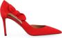 Aquazzura Strik Suede Pumps met Uitgesneden Detail Red Dames - Thumbnail 1