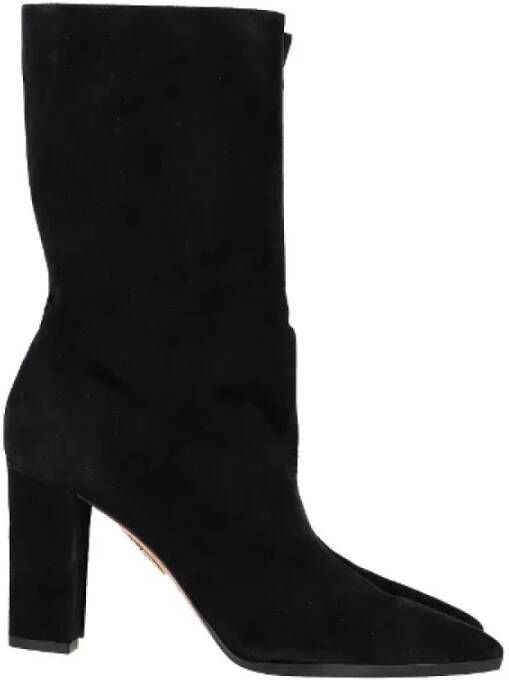 Aquazzura Suede boots Black Dames