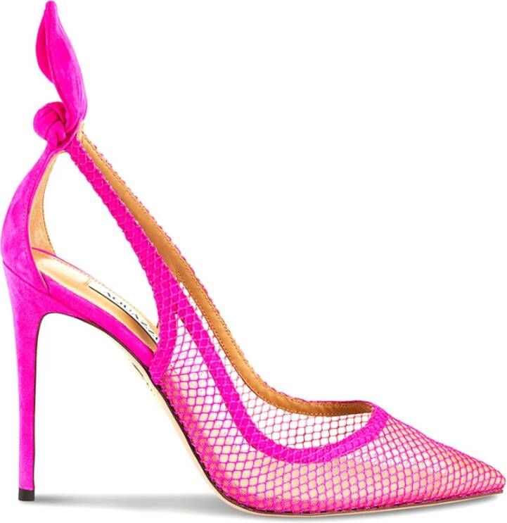 Aquazzura Suede High Heel Pumps Pink Dames