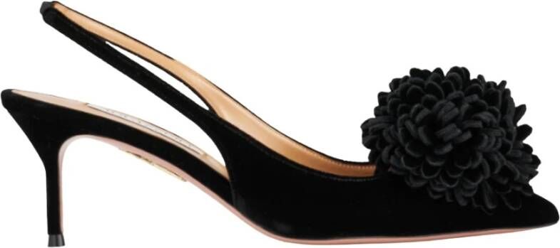 Aquazzura Velvet Ananas Pumps met Stiletto Hak Black Dames