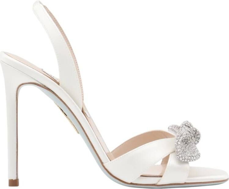 Aquazzura Witte Boog Stiletto Pumps White Dames