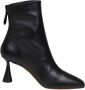 Aquazzura Zwarte Leren Enkellaarzen Black Dames - Thumbnail 5