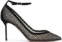 Aquazzura Zwarte enkelband stiletto pumps Black Dames - Thumbnail 1