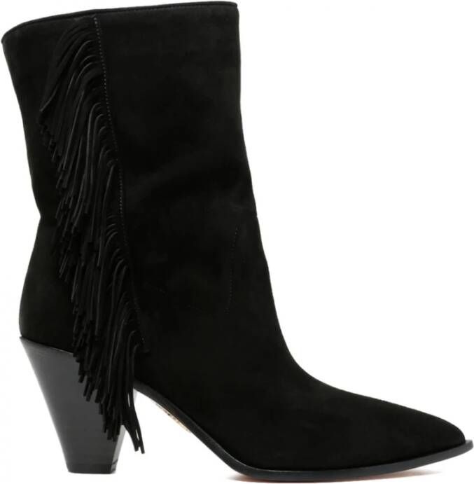 Aquazzura Zwarte Laarzen Stijlvol Model Zwart Dames