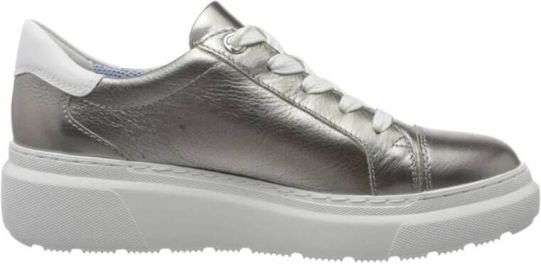 Ara Metallic Sneakers Gray Dames