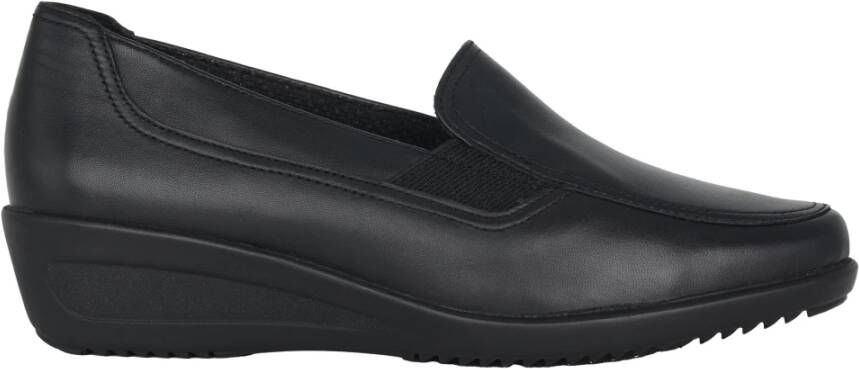 Ara Zwarte brede loafer voor dames Black Dames