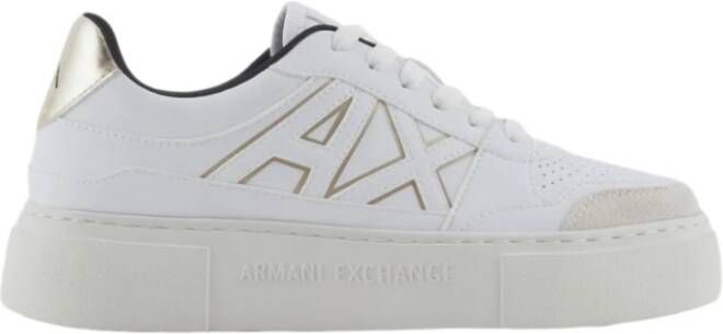 Armani Exchange Casual Sneaker Schoenen voor Mannen White Dames