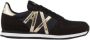 Armani Exchange Zwarte Sneakers Merklogo Rubberen Zool Black Dames - Thumbnail 1