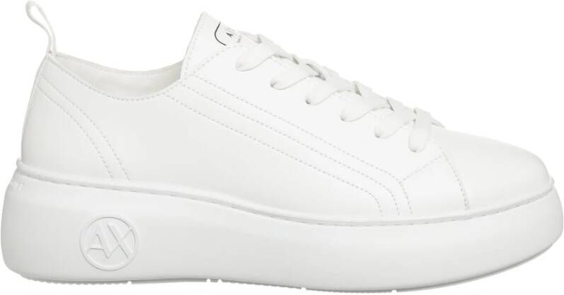 Armani Exchange Witte Op Sneakers Xdx043 White Dames