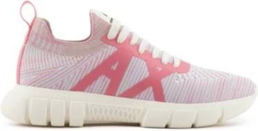 Armani Exchange Fuchsia Sneakers Comfortabel Stretch Multicolor Dames